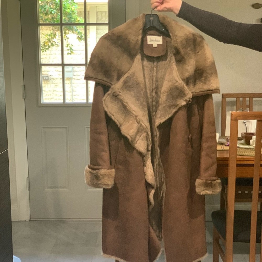 Neiman Marcus Faux Suede coat